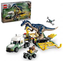 LEGO JURASSIC WORLD - LES MISSIONS DES DINOSAURES : LE CAMION DE TRANSPORT DE L'ALLOSAURUS #76966
